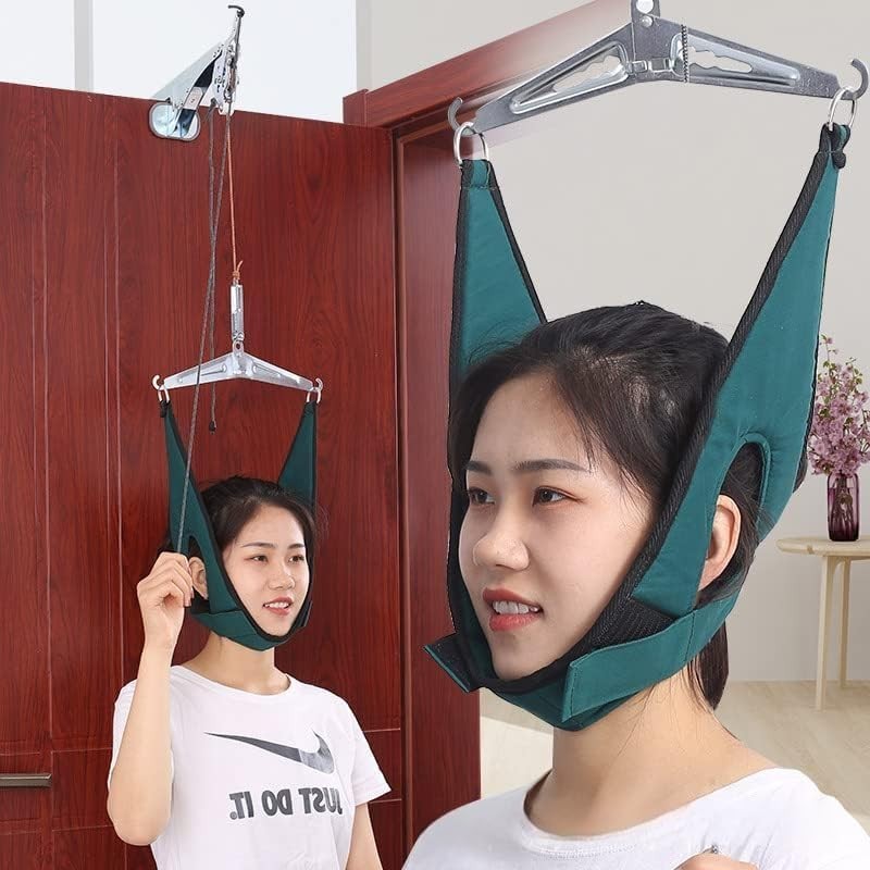 Home Cervical Traction Device for Neck & Back Tension Relief – Compact Design