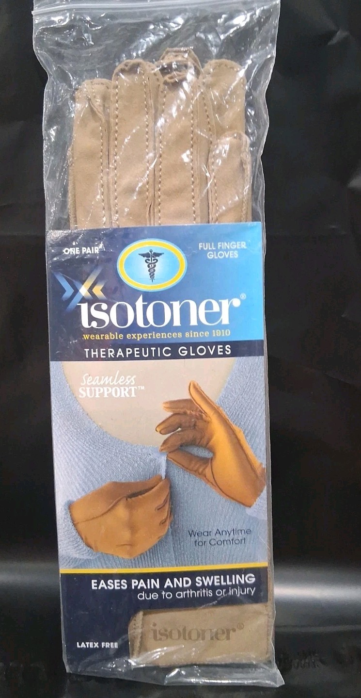  Compression Glove Full Finger Med. Isotoner Rt.Hand Arthritis, Carpal, Injury