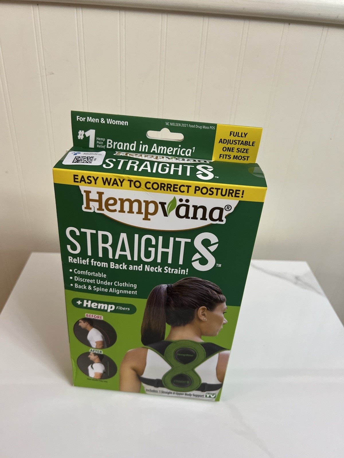 Hempvana Straight8 Fully Adjustable Lightweight Posture Corrector
