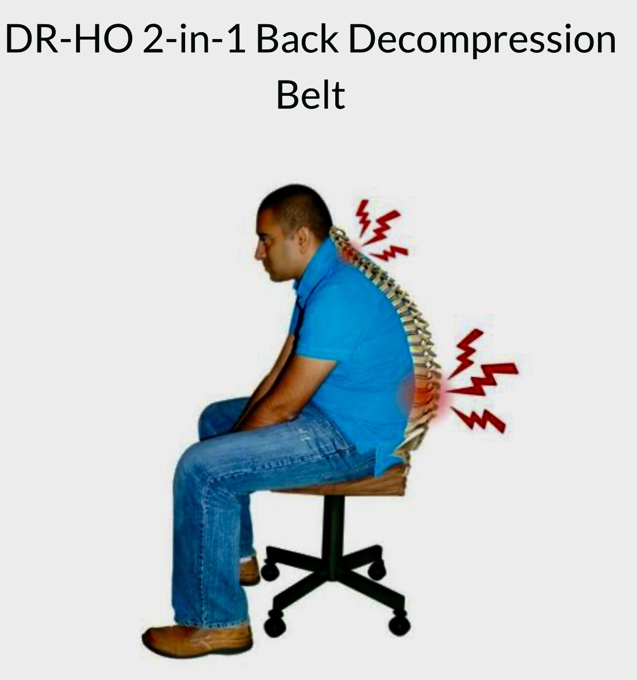 DR-HO’s 2-in-1 Decompression Belt Back Pain Relief & Lumbar Support SIZE A/B US