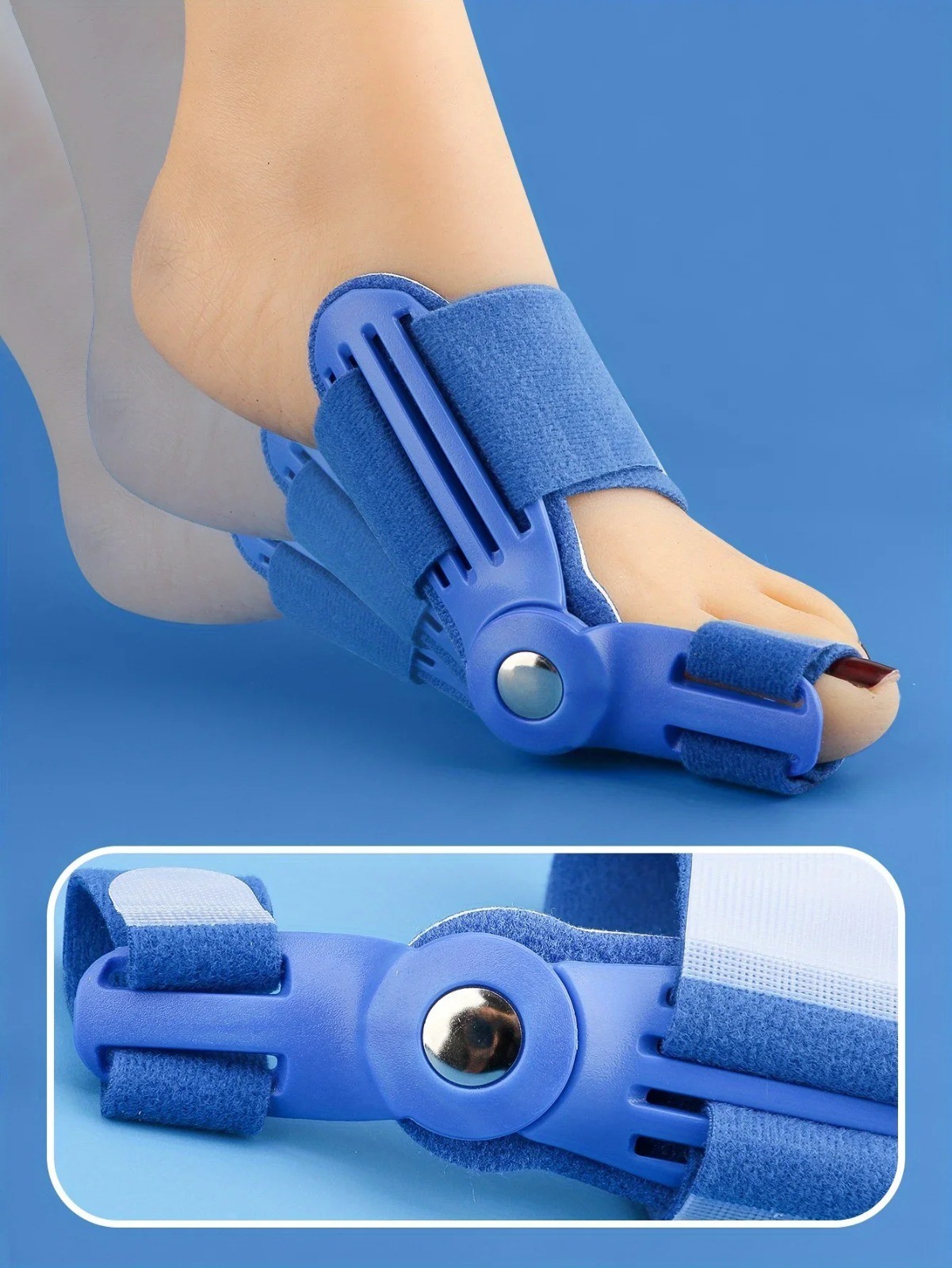 2 x Orthopedic Toe Bunion Corrector Straightener Splint Support Flexible Strap