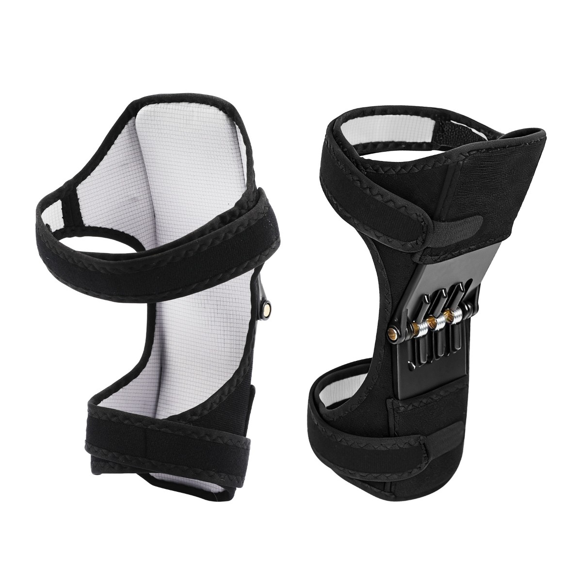 2/4Pc Joint Support Brace Knee Pads Booster Lift Squat Sports Power Spring Force