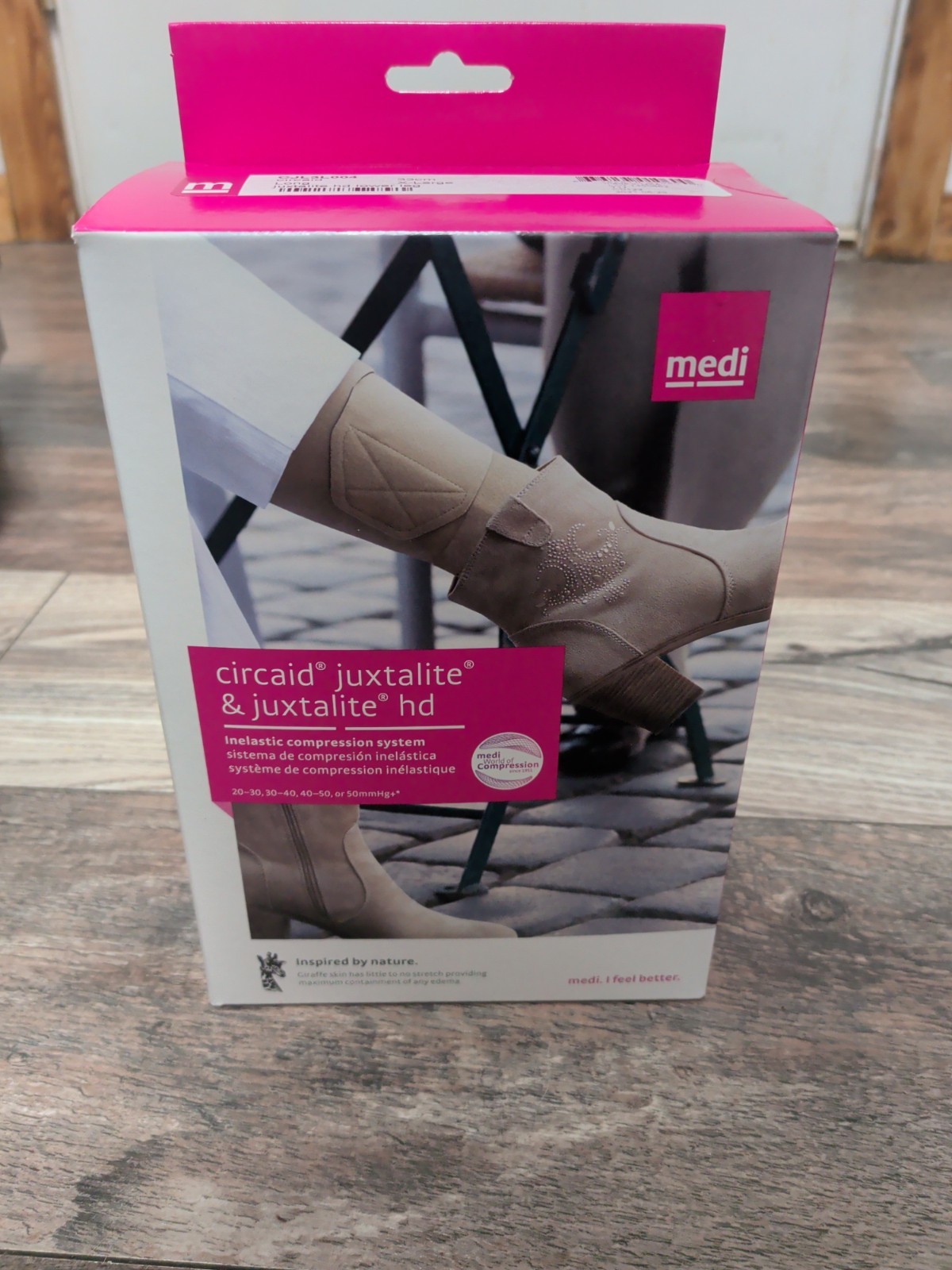 Medi Circaid 1 New Juxtalite HD Lower Leg Wrap XL 33cm Black USA Nylon