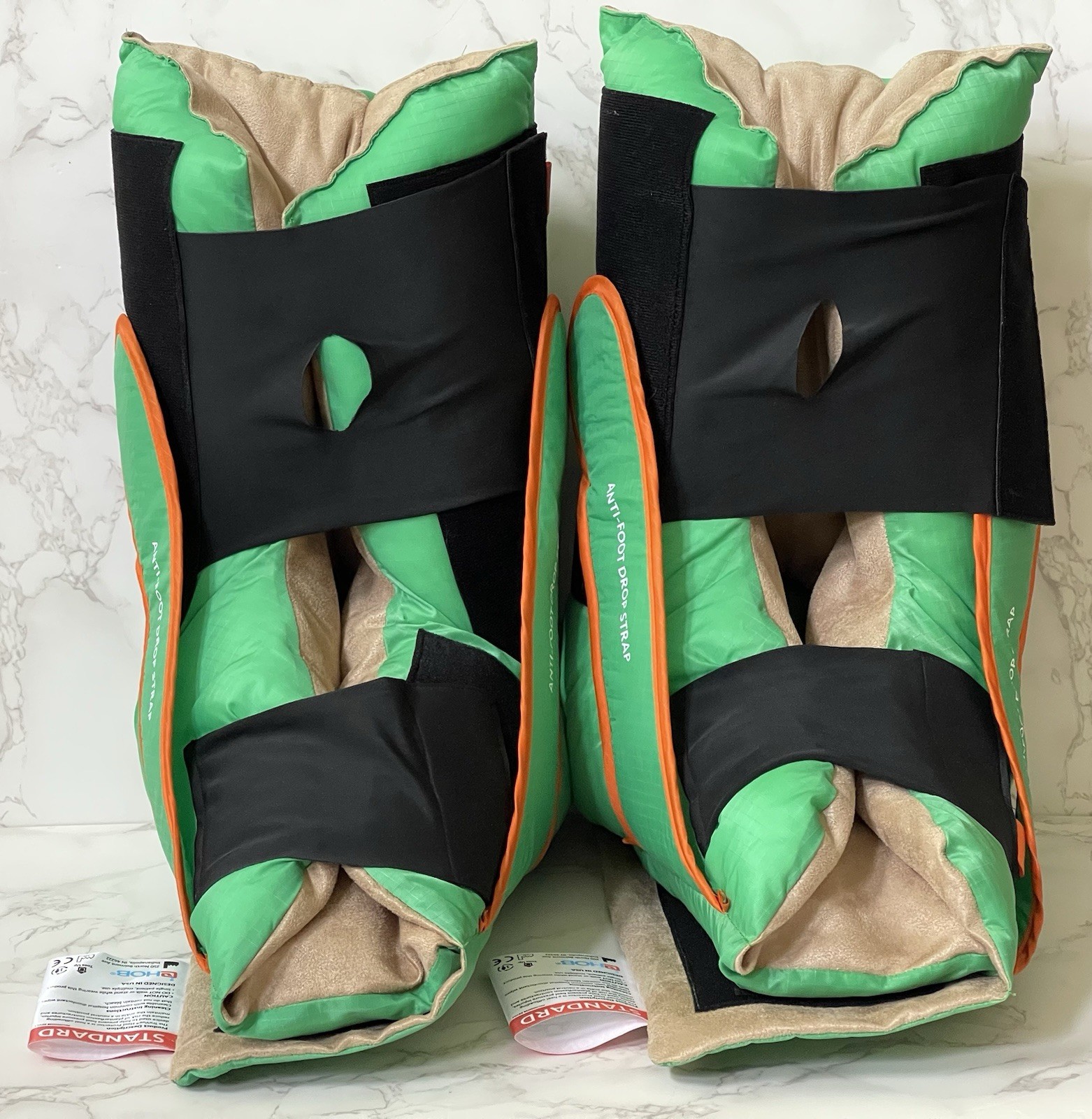 Set of 2 EHOB TruVue Heel Protectors Green Standard Size