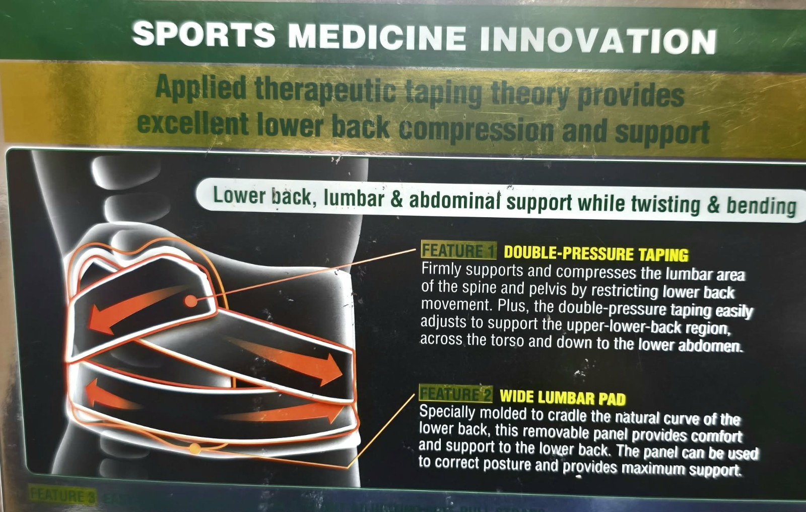Vantelin Kowa Back Support, lower back protection.”therapeutic taping theory 3L