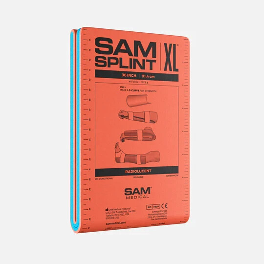 SAM Splint Flatfold Radiolucent SP508-OB-EN – XL Orange Blue