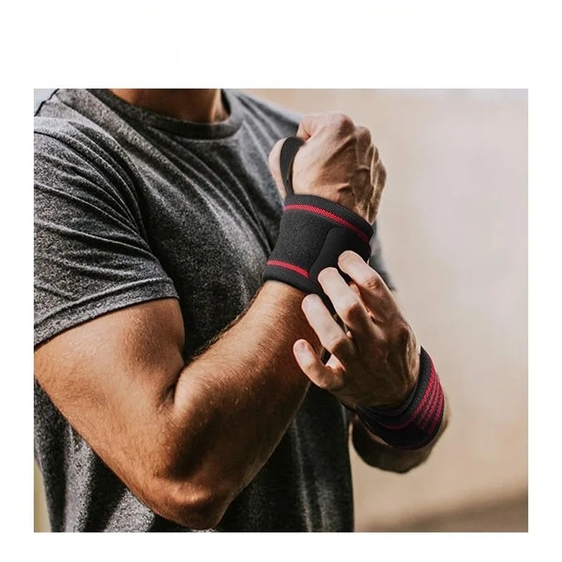 Gym Sports Wrist Band Brace Wrap Adjustable Support Strap Carpal Tunnel Bandage