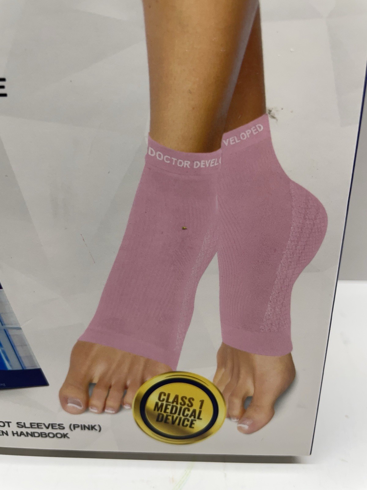 Dr. Arthritis Ladies Foot Sleeve Pink XL w/ Handbook Class 1 Medical Device New