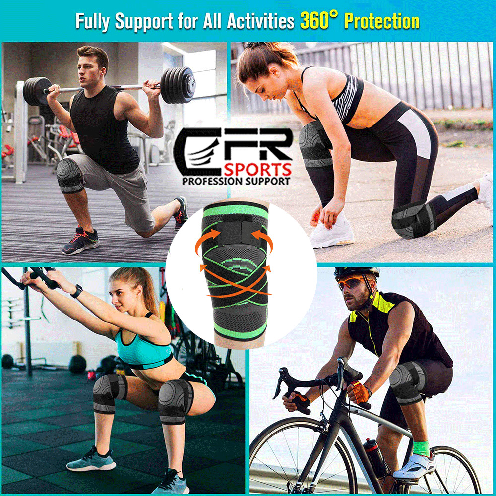 Copper Knee Sleeve Compression Brace Patella Support Stabilizer Sports Gym Joint