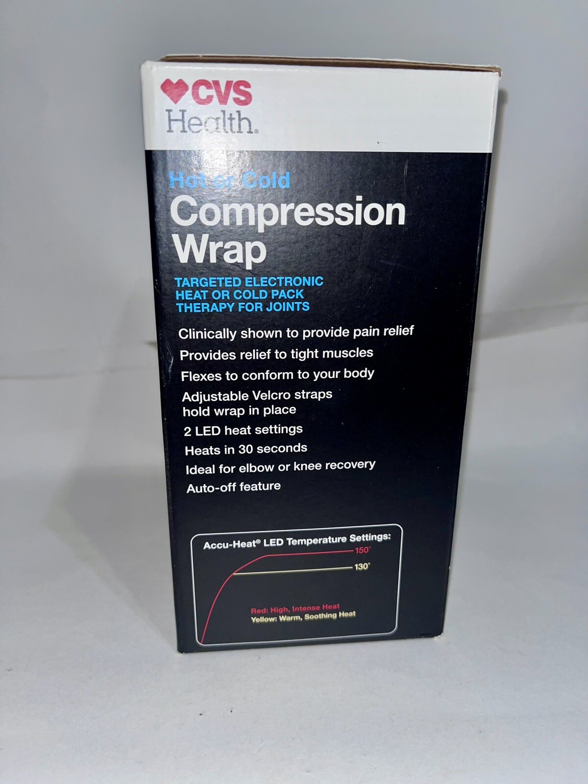 CVS Health Hot or Cold Compression Wrap w Targeted Electronic Heat or Cold Pack