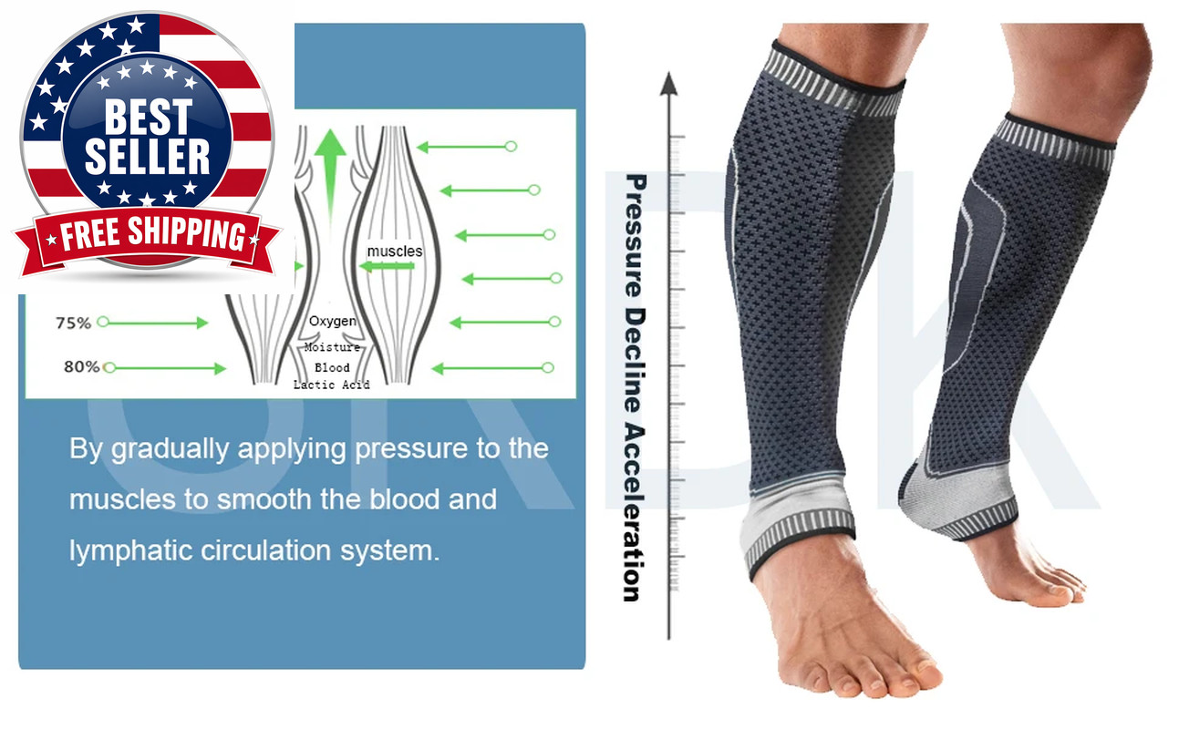 1PC Adult Compression Calf Sleeve Support Suitable for Sport Running Basketball