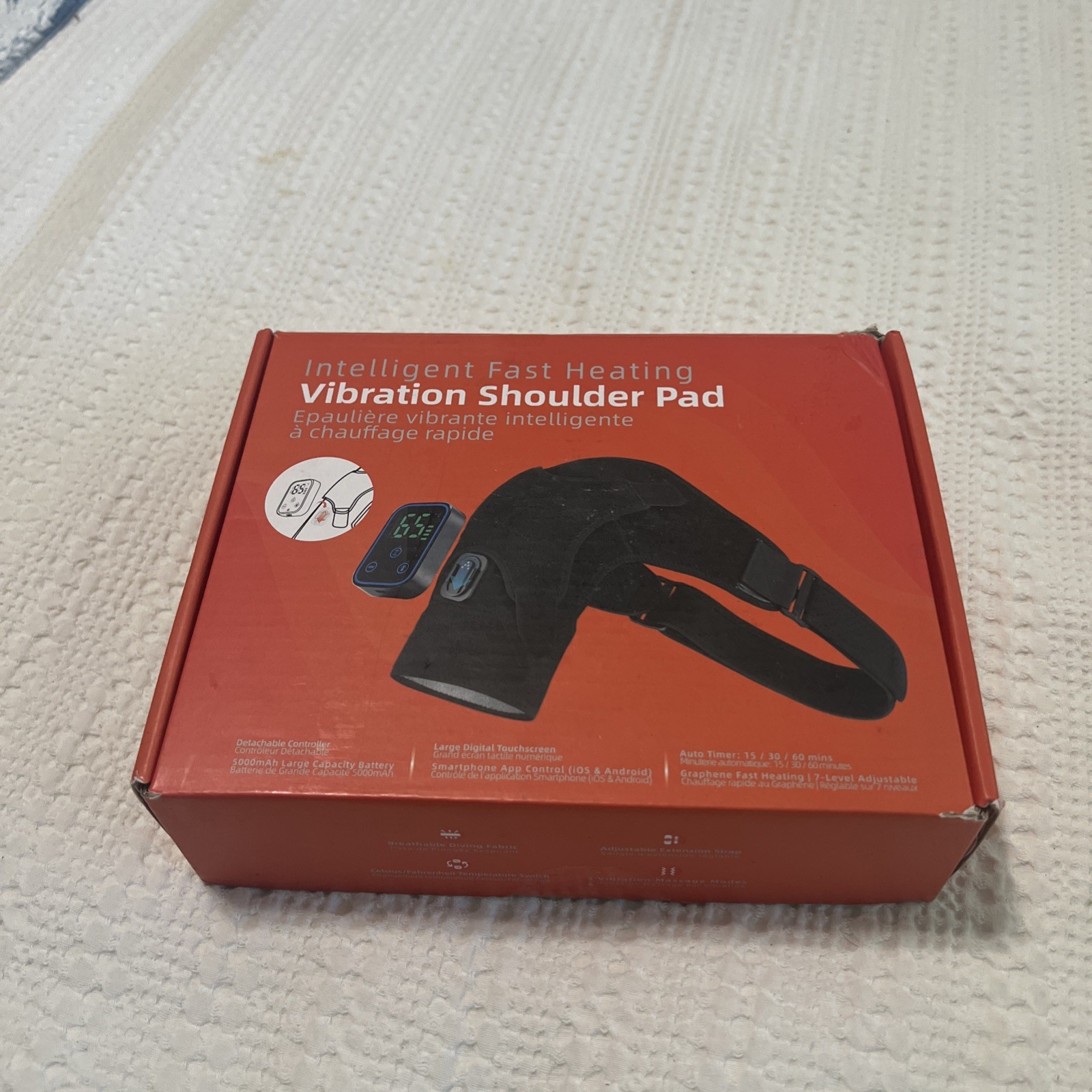 APP Control Heated Shoulder Massager Support Brace for Rotator Cuff Pain Relief