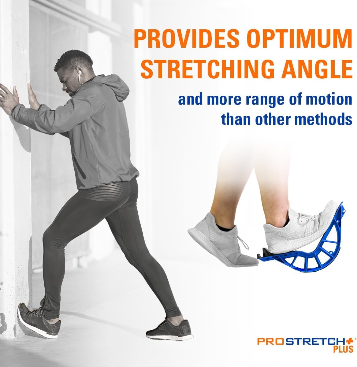 Plus Customizable/Adjustable Calf Stretcher and Foot Rocker for