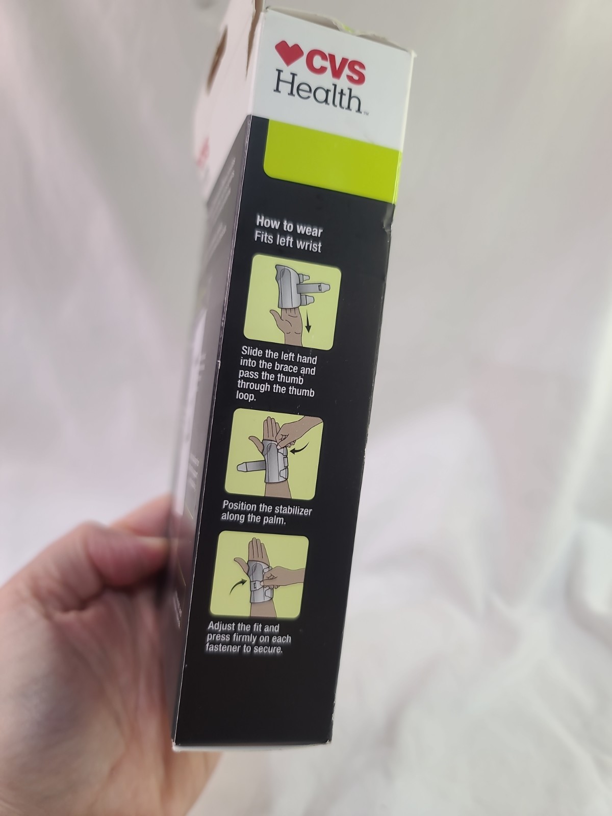 CVS Health Left Wrist Stabilizing Compression Brace LG/XL