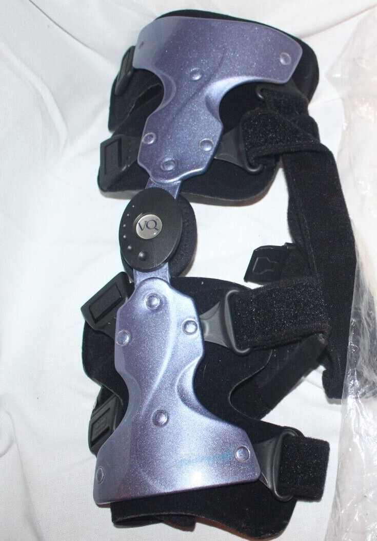 VQ ORTHOCARE Right Osteoarthritis Knee Brace Freestride Gray/Blue