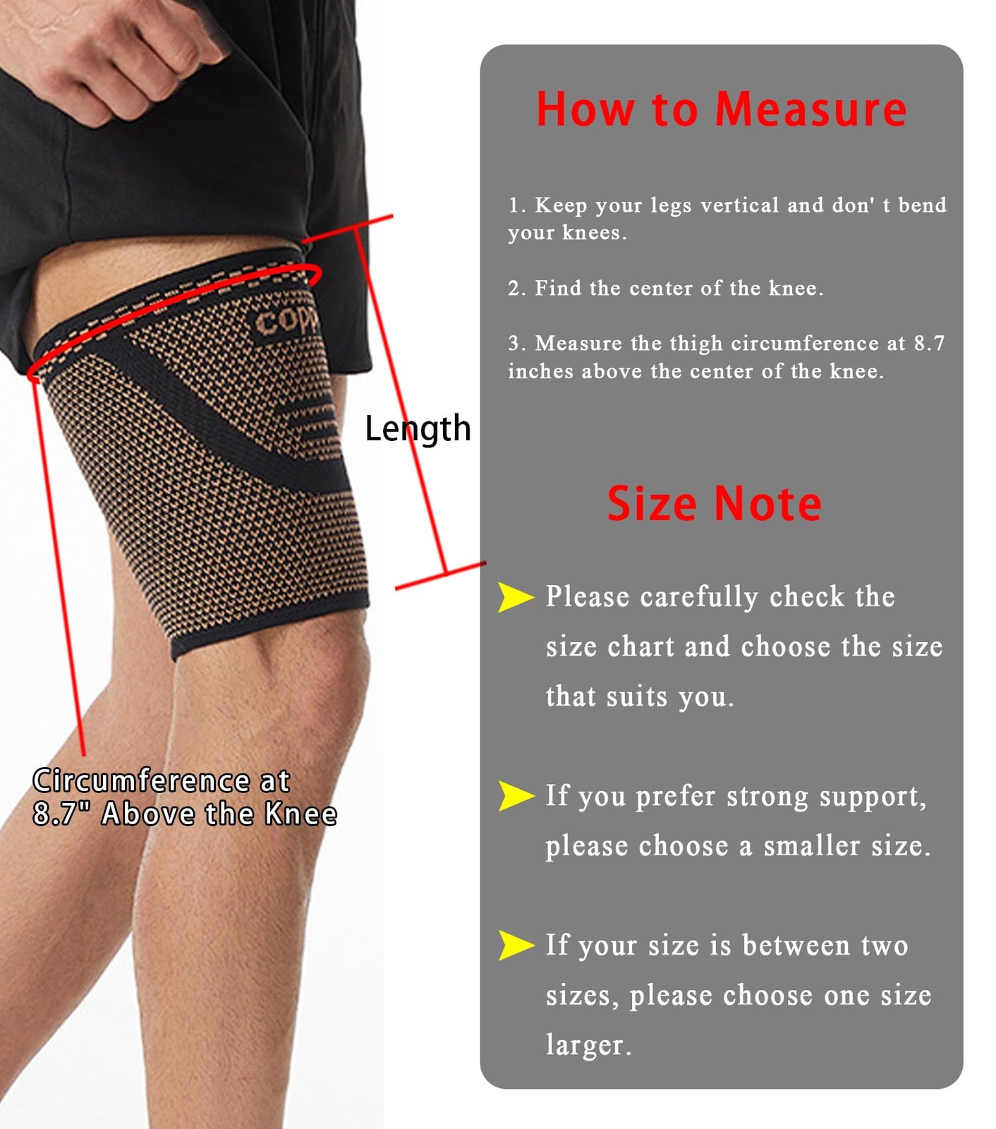1 Pair Thigh Compression Sleeve Hamstring Compression Sleeve for Men and A