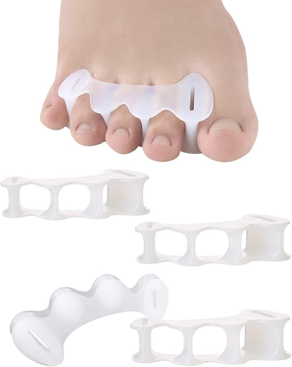FOSVBEY 1-3 Pairs Toe Separators Toe Spacers for Women Men to Correct Bunion NEW