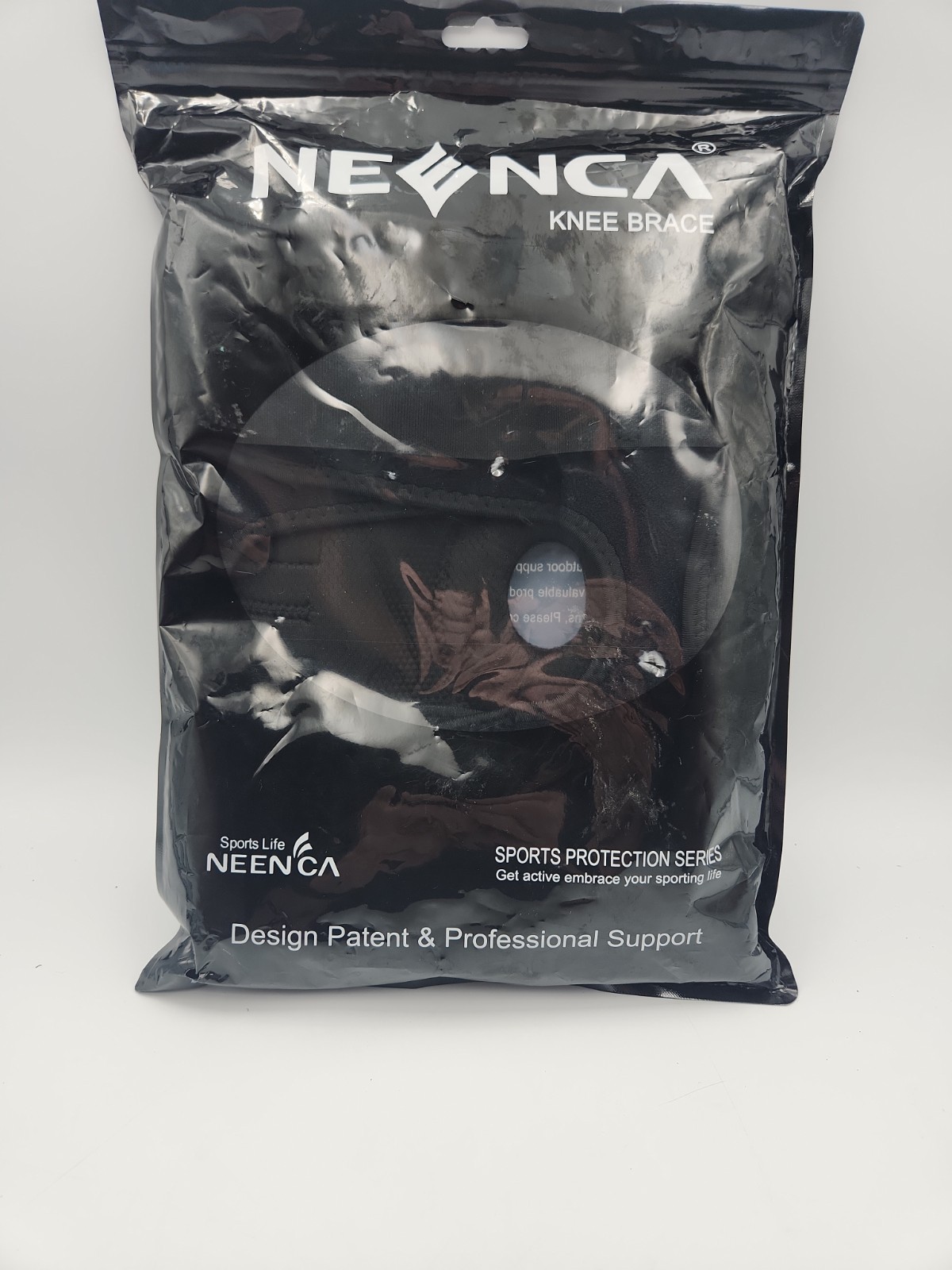 NEENCA Hinged Knee Brace Adjustable Compression Knee Support Brace 2XL Black New