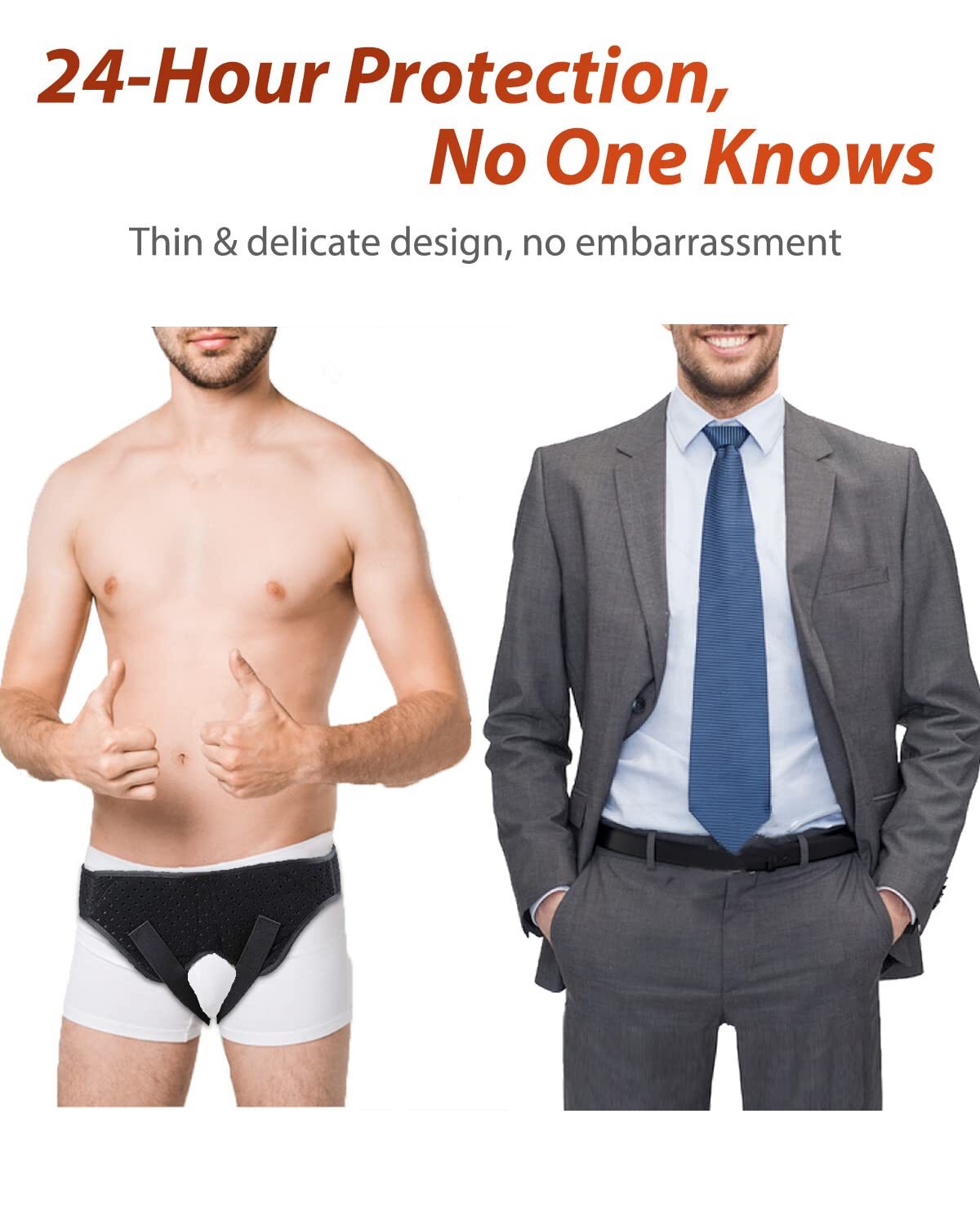 Men’s Inguinal Hernia Support Belt Double Groin Hernia Pain Relief Truss Brace