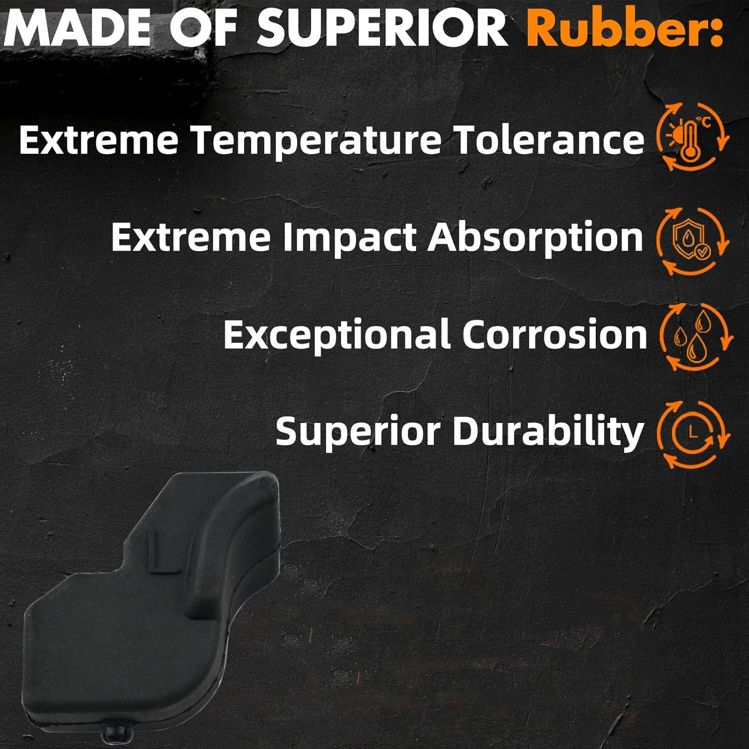 Upgraded Left & Right Tailgate Bumper Stopper Rubber Bushing FL3Z99439A00A Compa