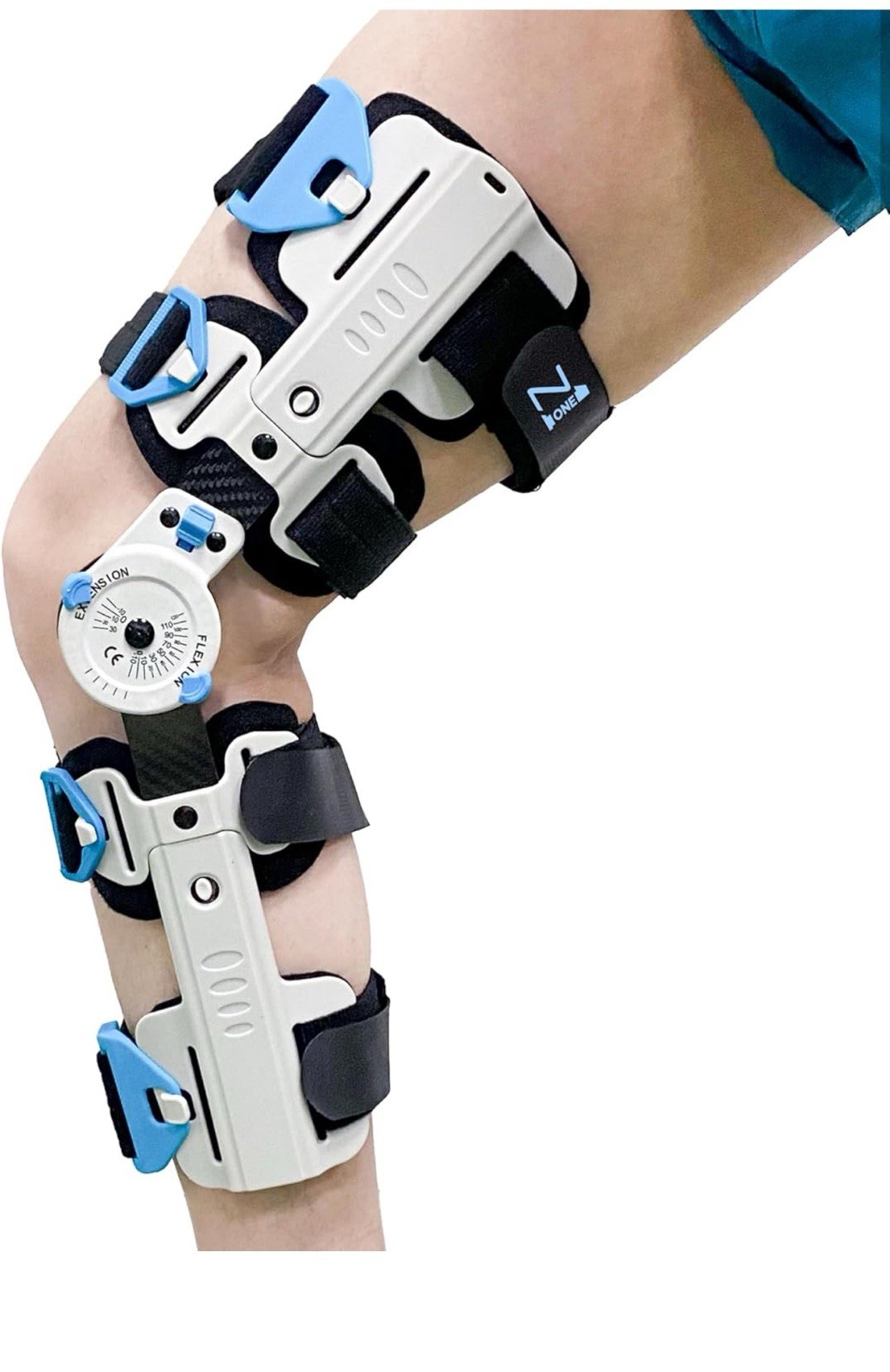 Z1 K10 Eco Hinged ROM Knee Brace – Carbon Fiber Post Op Knee Immobilizer Ligh…
