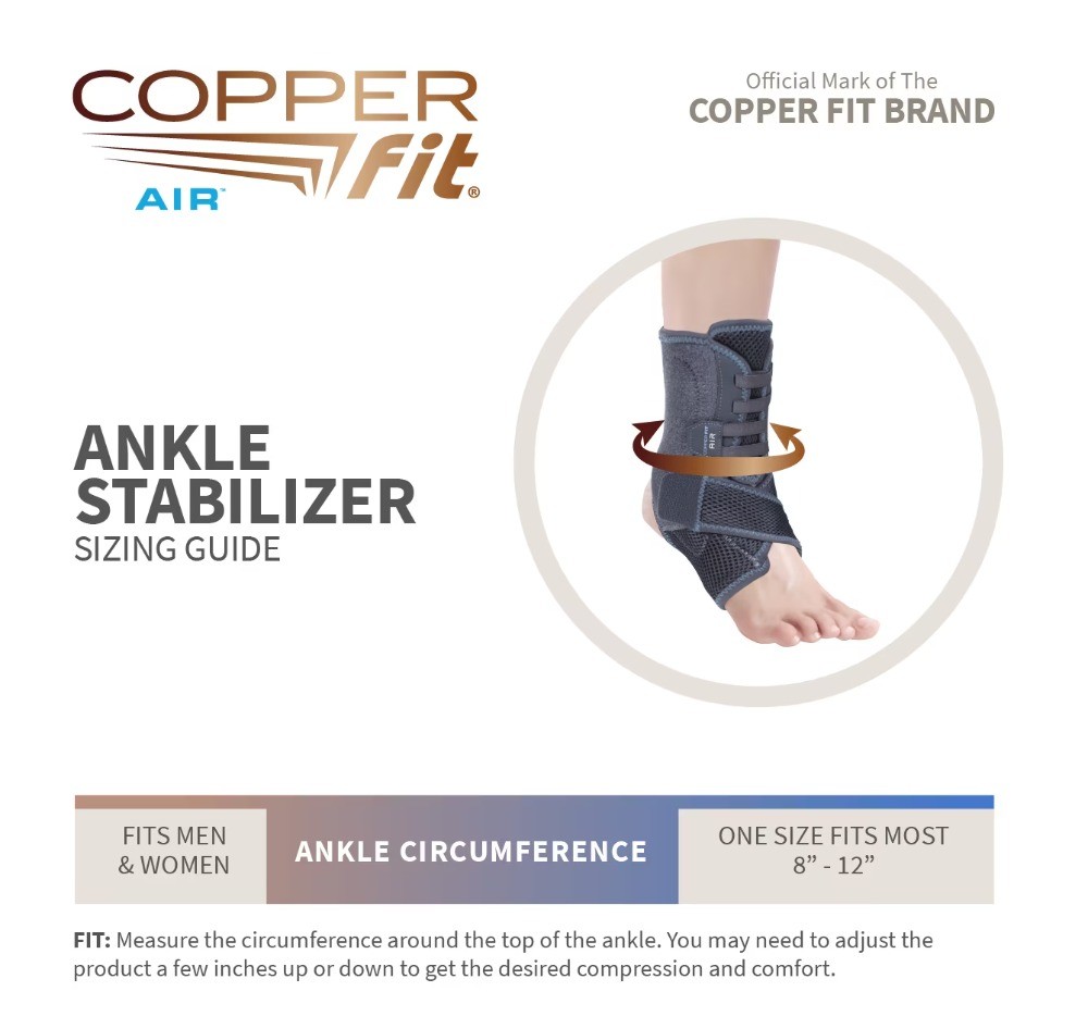 Fit Adjustable Compression Ankle Stabilizer for Support and Pain Relief