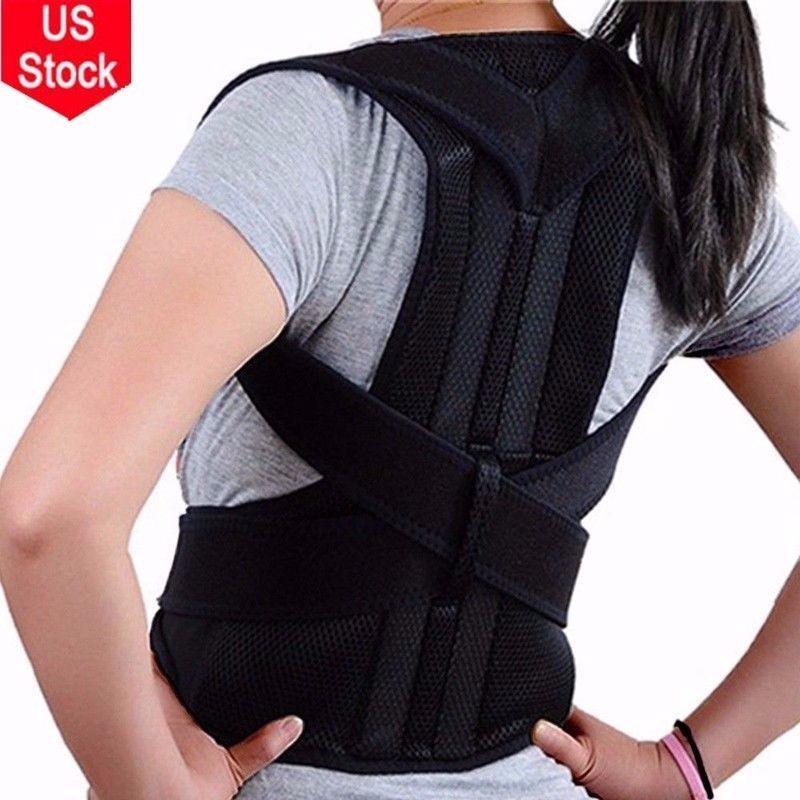 Magnet Therapy Body Posture Corrector Back Pain Belt Brace Shoulder Support Belt