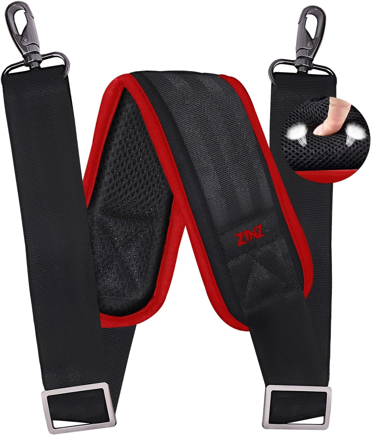 79 inch Shoulder Strap, Extra-thick Fixed Cushion Pad and Dual Clasps Universal