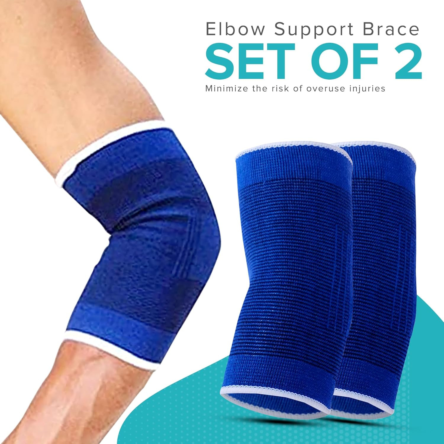 Elbow Elastic Compression Sleeve Elbow Brace Tennis Arthritis Bursitis Relief