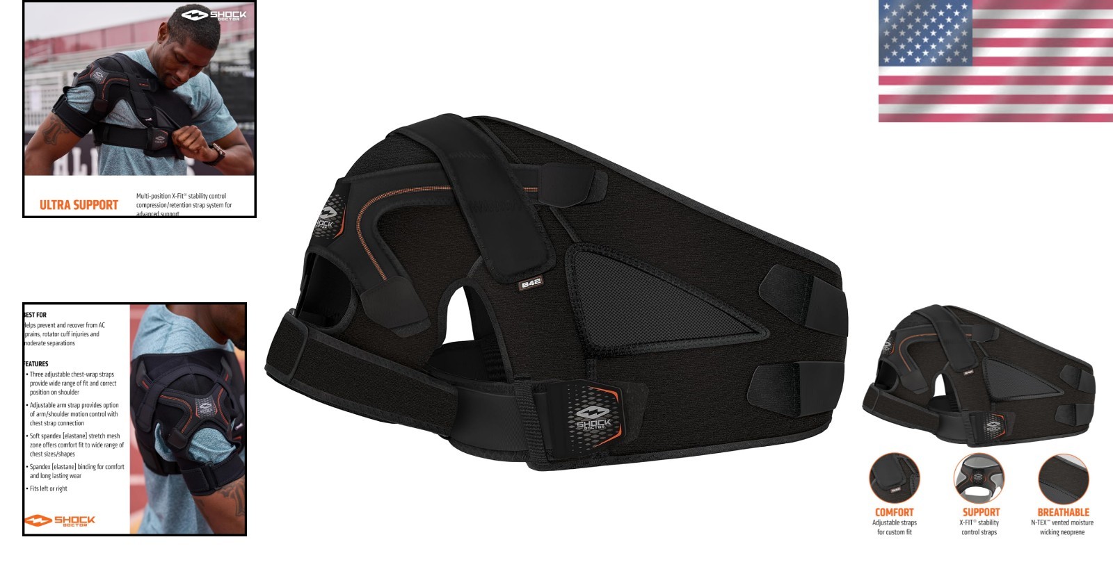 Rotator Cuff Support Brace – Promotes Healing & Stability for Active Men
