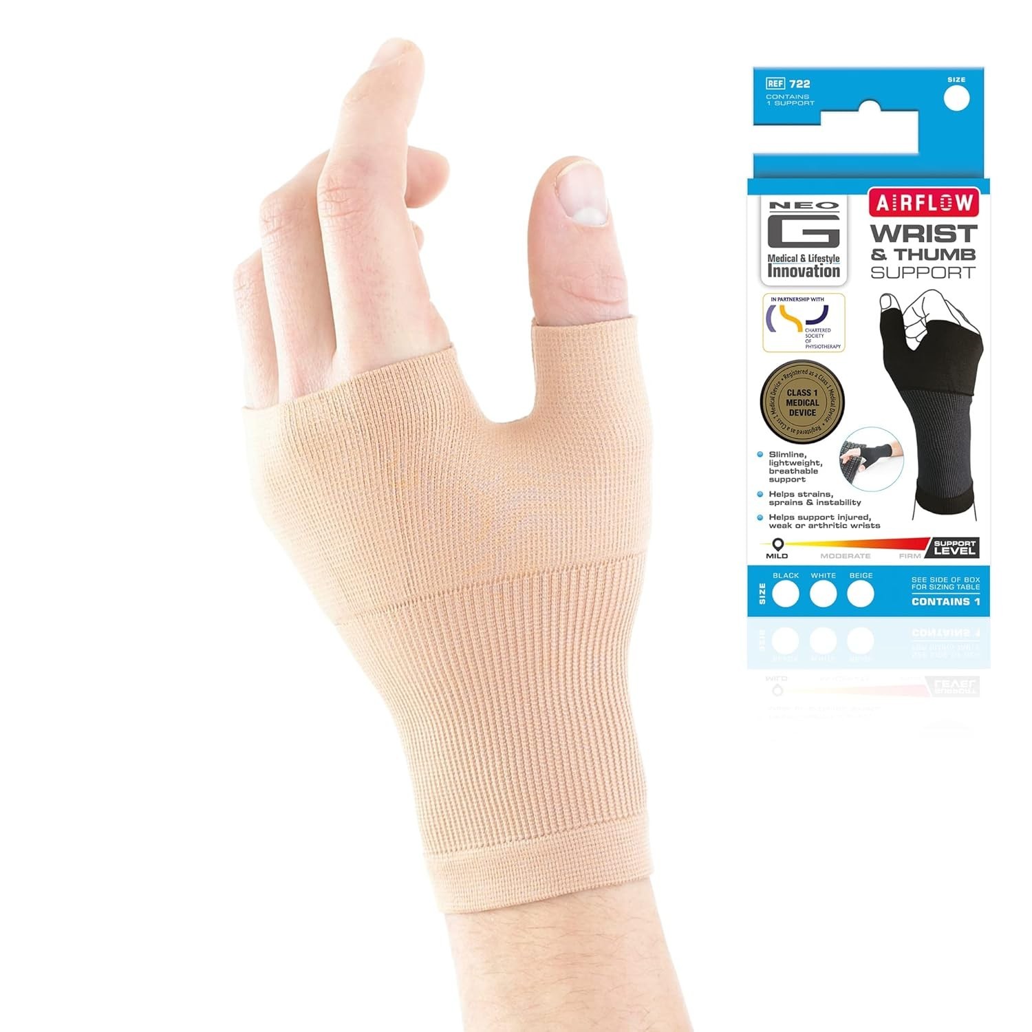 Pull-On Wrist Support for Sprains and Joint Pain – Comfortable and Lightweight