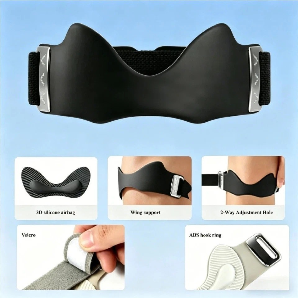 Precision Strap Knee Brace Non Slip Pad Adjustable Breathable Sport Patella Band