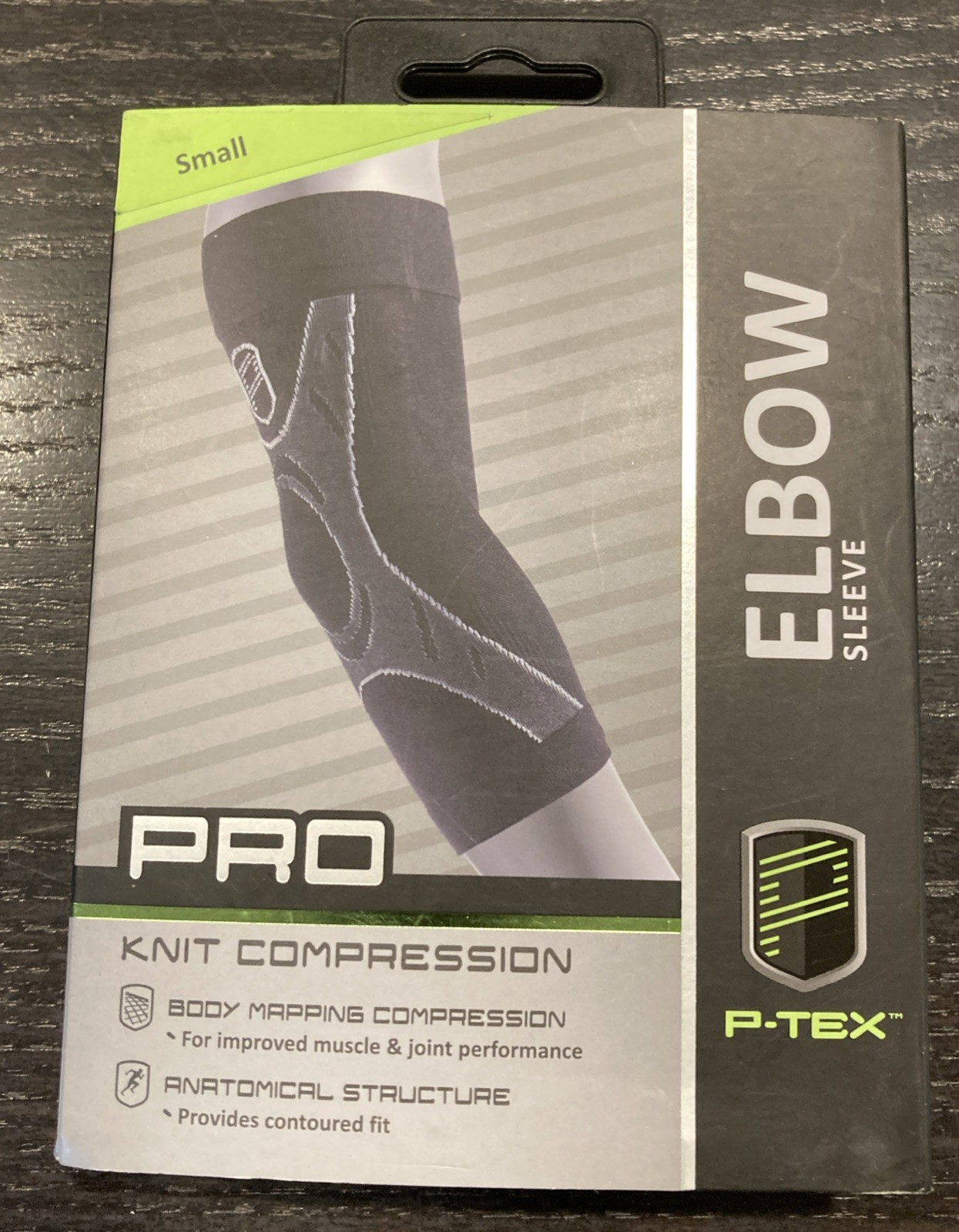 💪Pro Tex Knit Elbow Compression Sleeve Size Small New P-texe500
