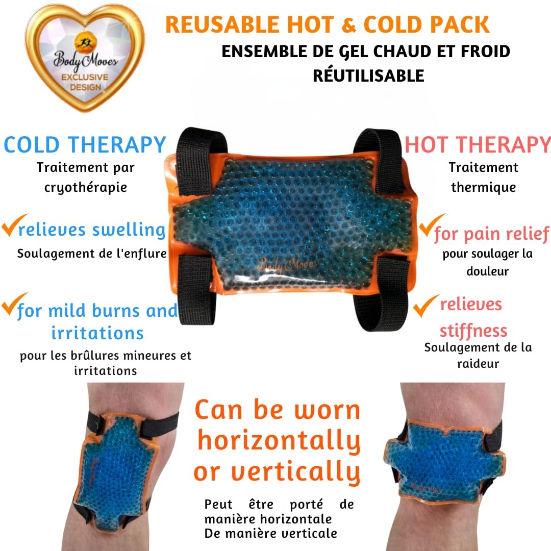 BodyMoves Kid’s Hinged Knee Brace with Ice Pack Sporty Black