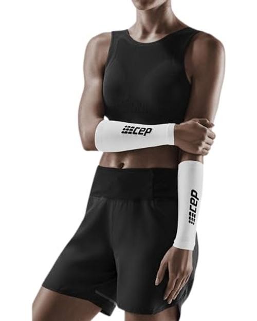 Compression Forearm Sleeves for Men & Women – Lightweight Arm 2 White/Black