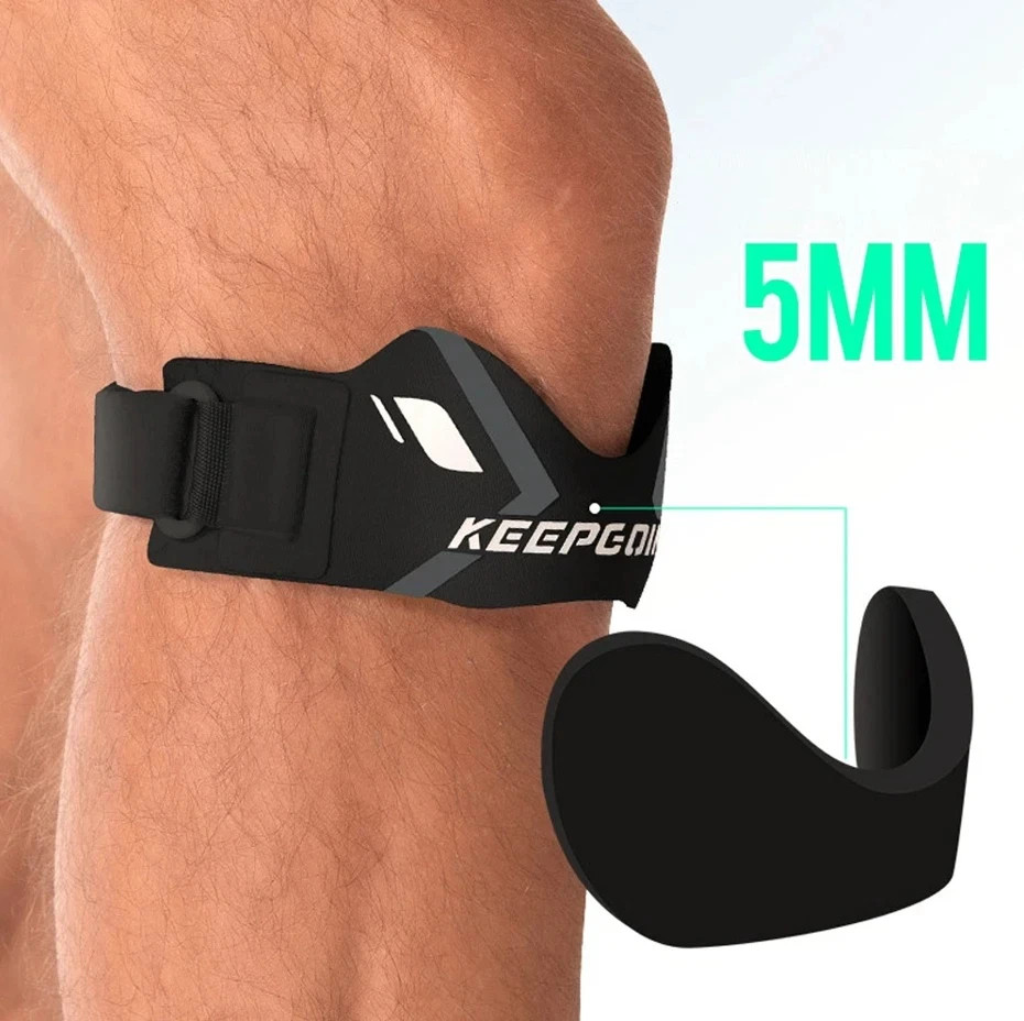 1Pc Adjustable Patella Knee Strap Pain Relief Support Brace for Sports Workout