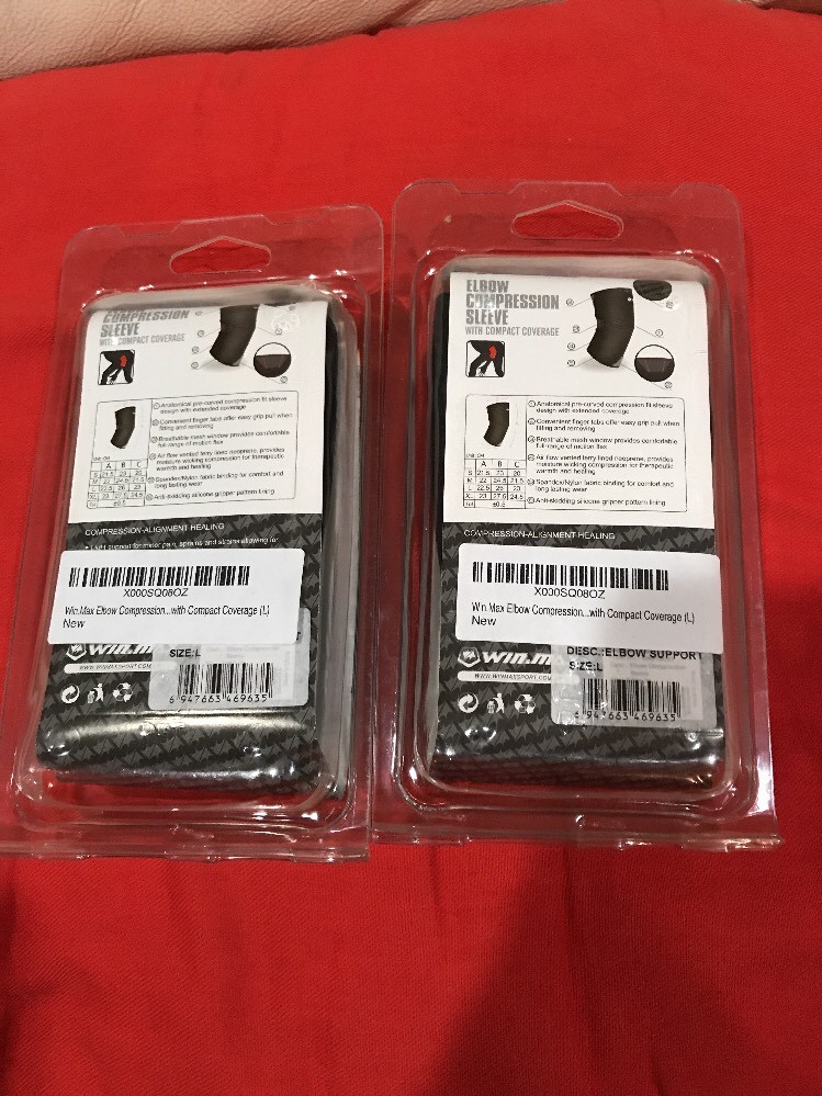 2 NIP Winmax Elbow Support Compression Sleeve With Compact Coverage L