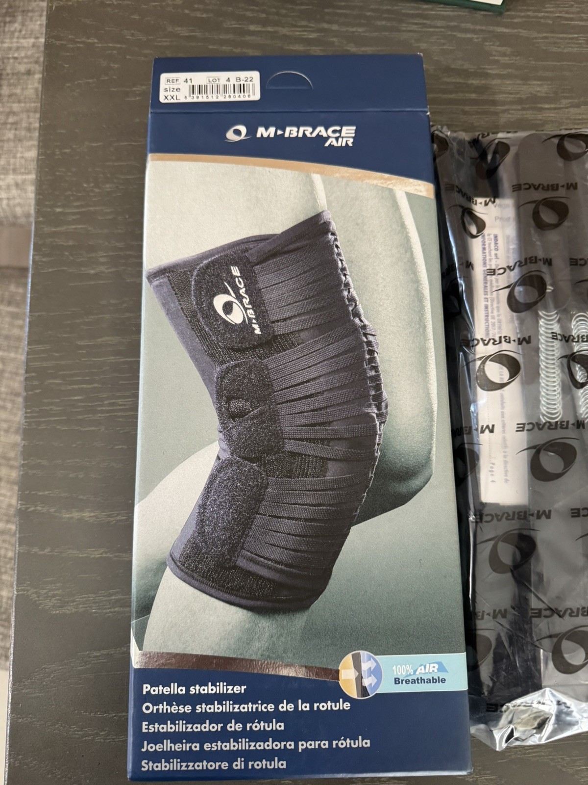 M-Brace Air #41 XXL Patella Knee Stabilizer Brace Plus – Breathable