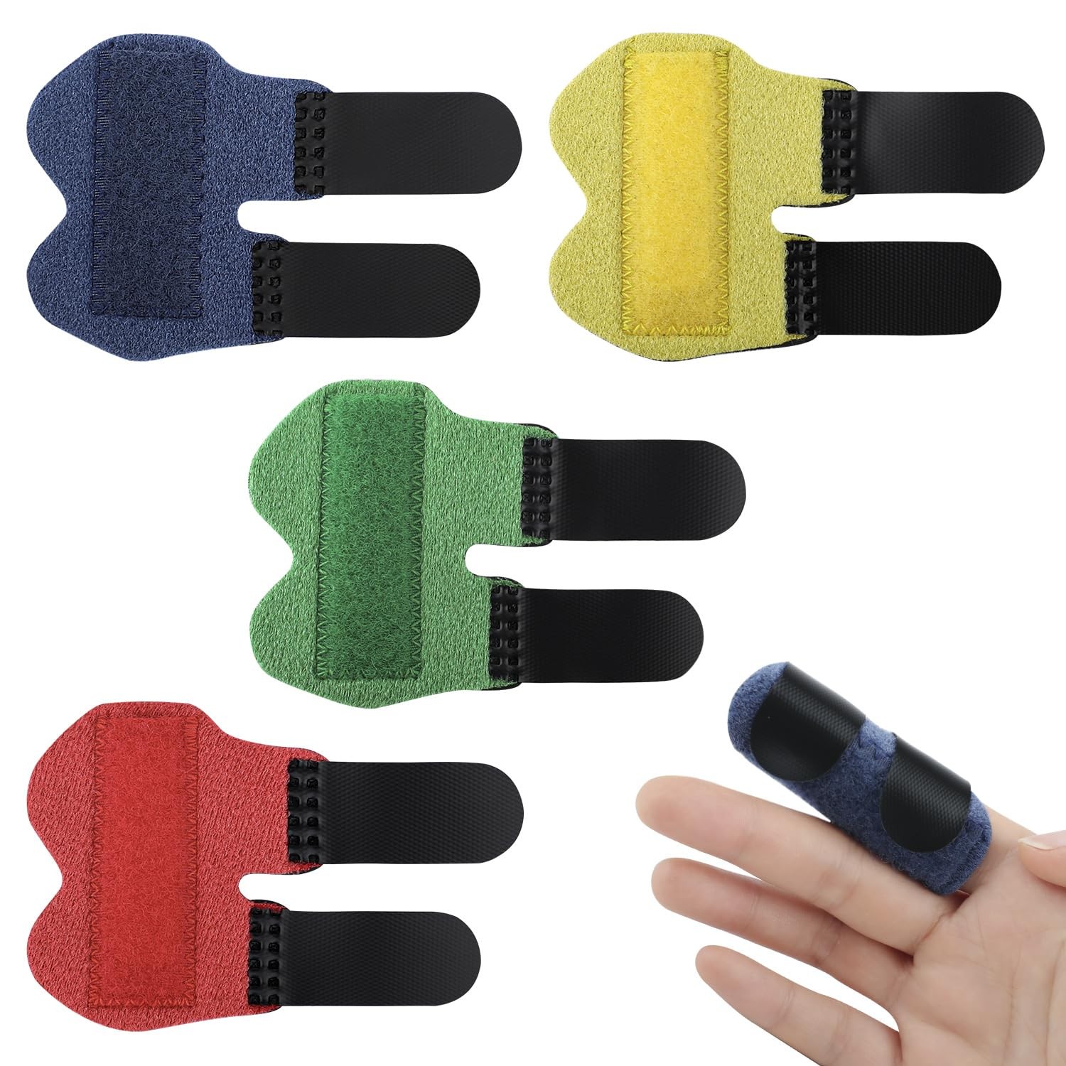 4PCS Finger Splints for Kids and Adults,Crooked Straightener Small, 4