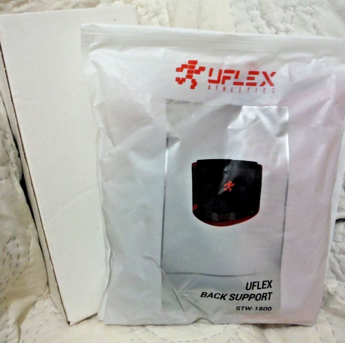 Lot of 2 Back Supports UFLEX Athletics STW-1800 Size L and L-0601 Lumbar Support