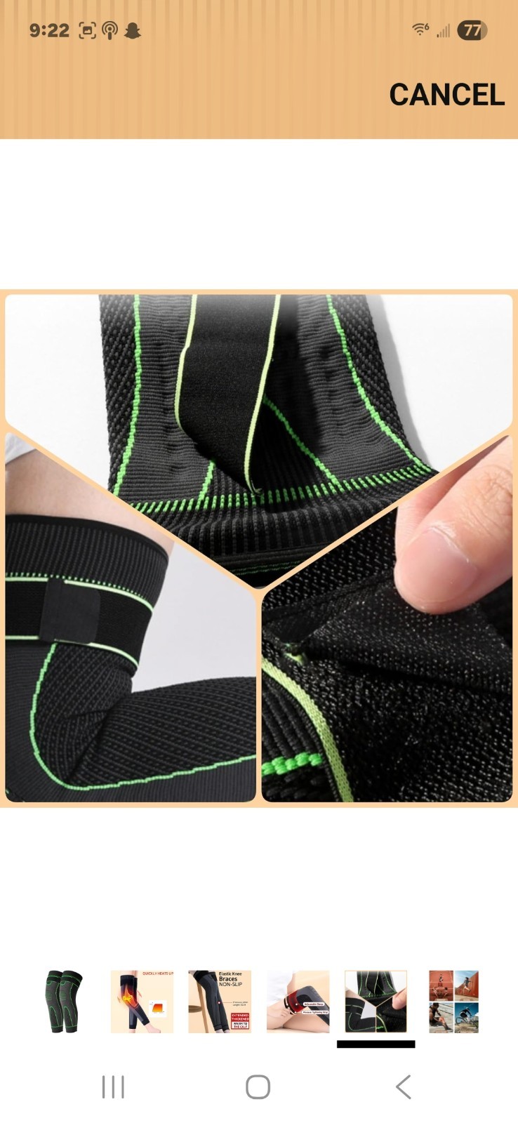 Updated Version (1 Pair) Long Knee Brace for Knee Pain, Full Leg XX Large