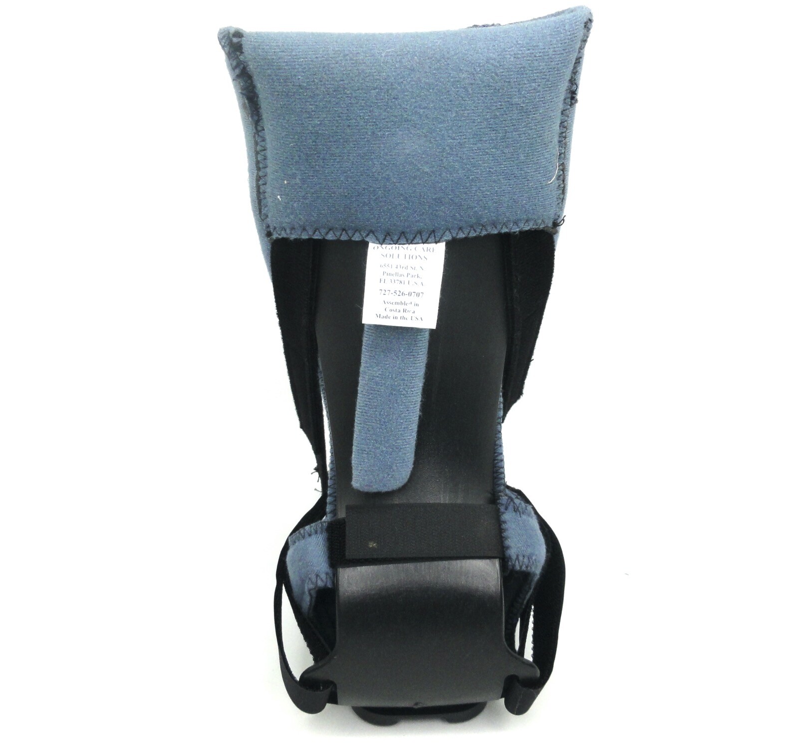 OSCI Soft Pro AFO Medium Walking Boot Cast Brace Adult Ankle foot Black/Blue