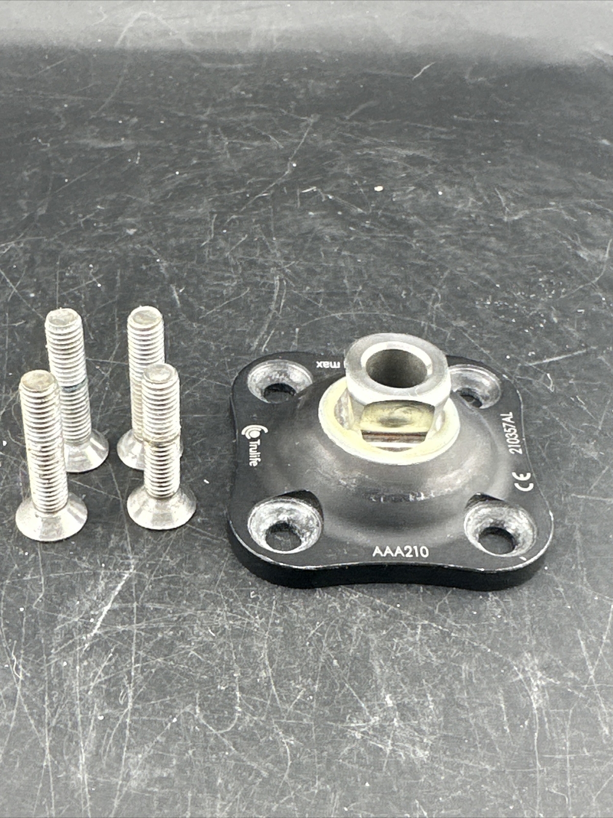 TruLife Black Prosthetic 4 Hole Plate Adapter Component. W/screws