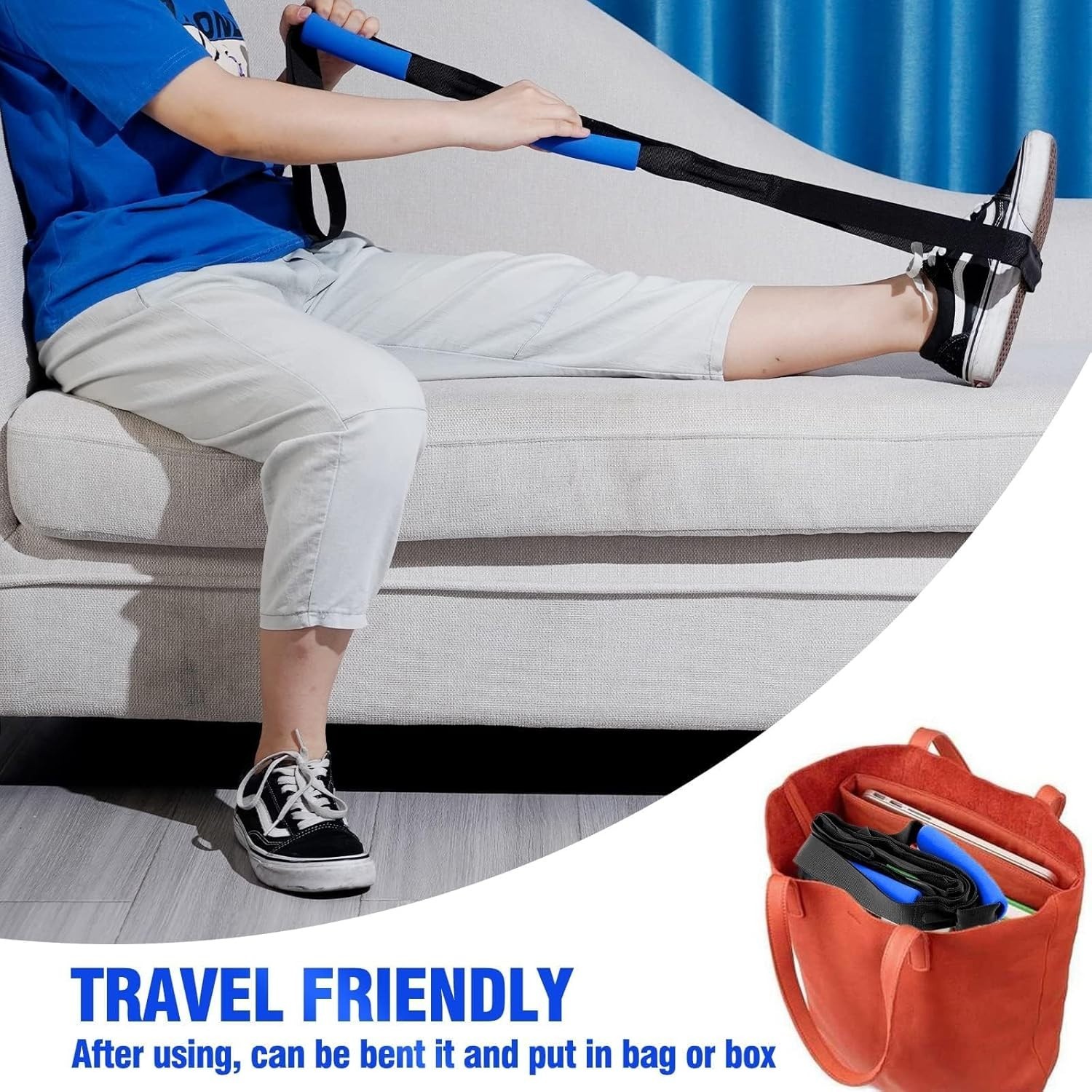 Lightweight 42-Inch Leg Lifter Strap – Ideal Aid for Seniors & Disabled Recovery