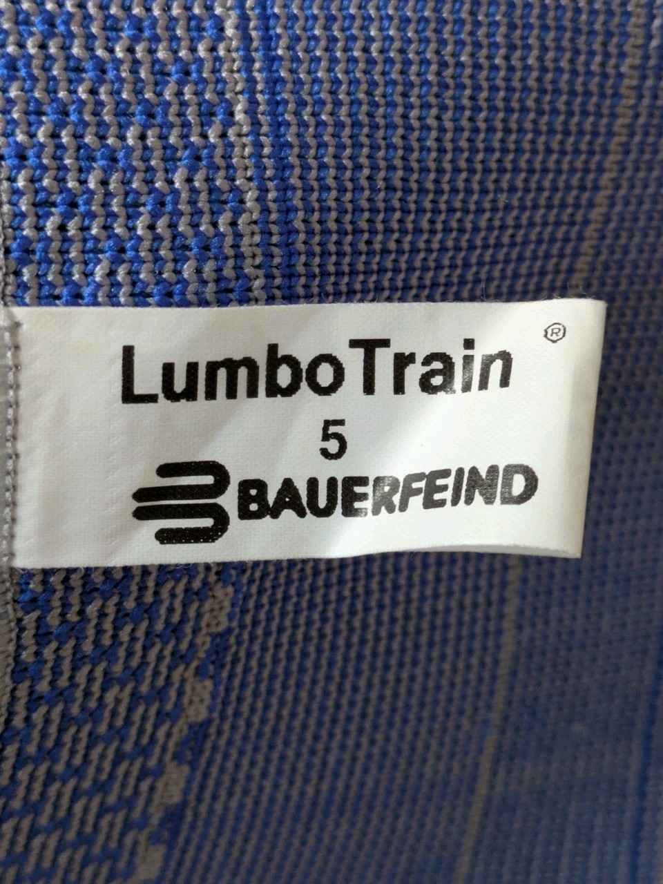 Size 5. Bauerfeind LumboTrain stabilization spine