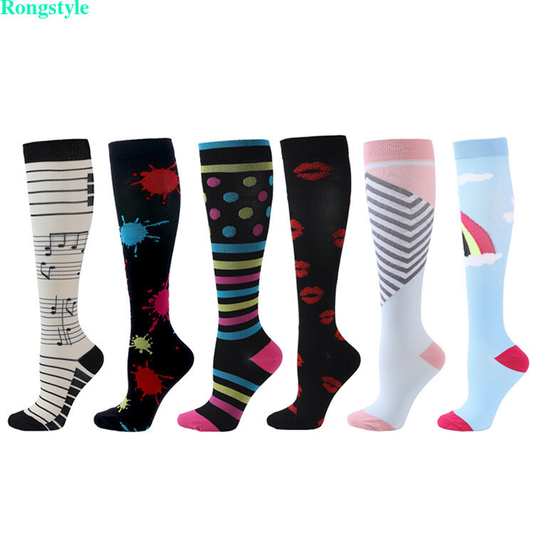 Lot Compression Socks Stockings Knee High Women Mens Medical 20-30 mmHG S/M-X/XL
