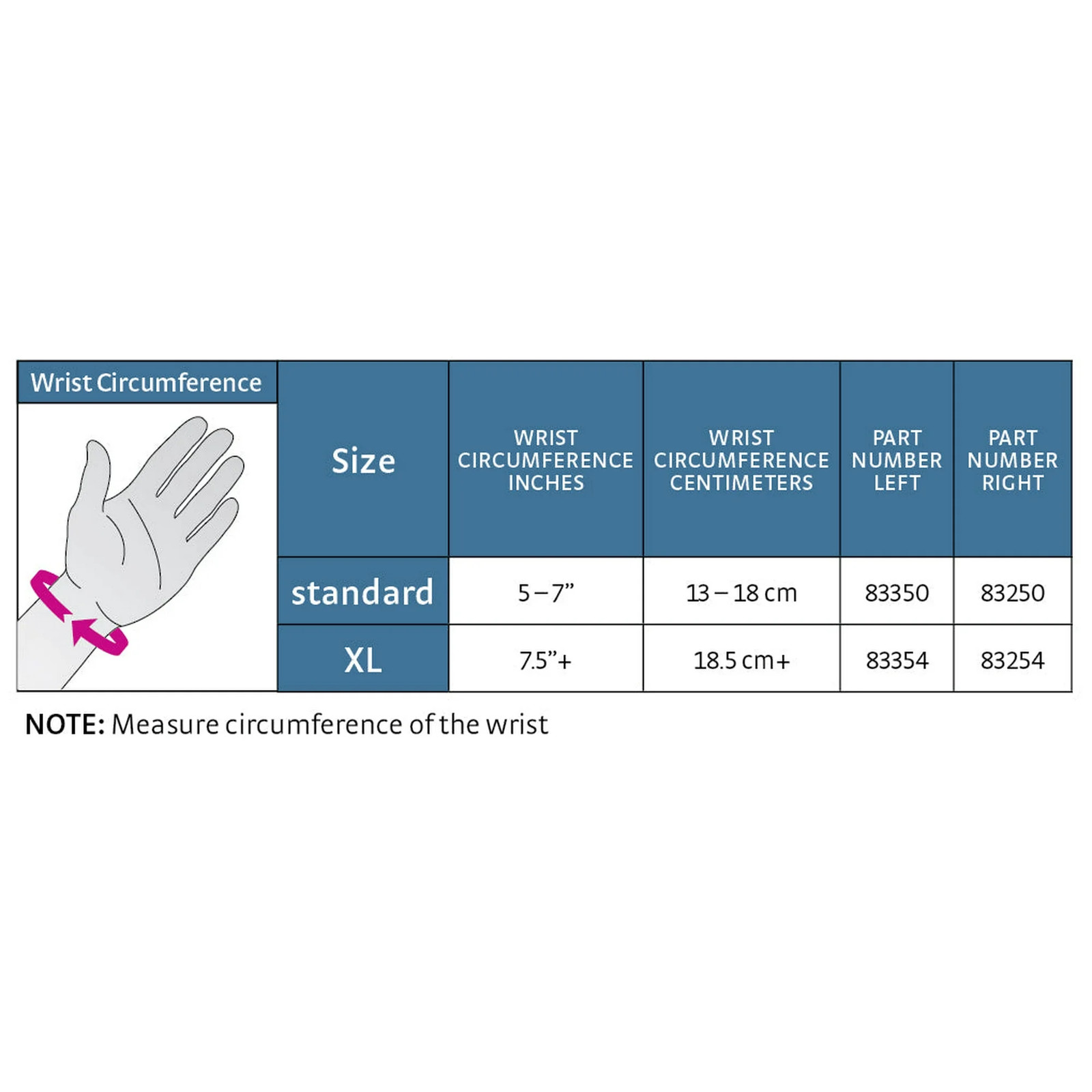 MEDI Protect. Universal Wrist Thumb Brace (Black/Blue) Right Hand X-Large