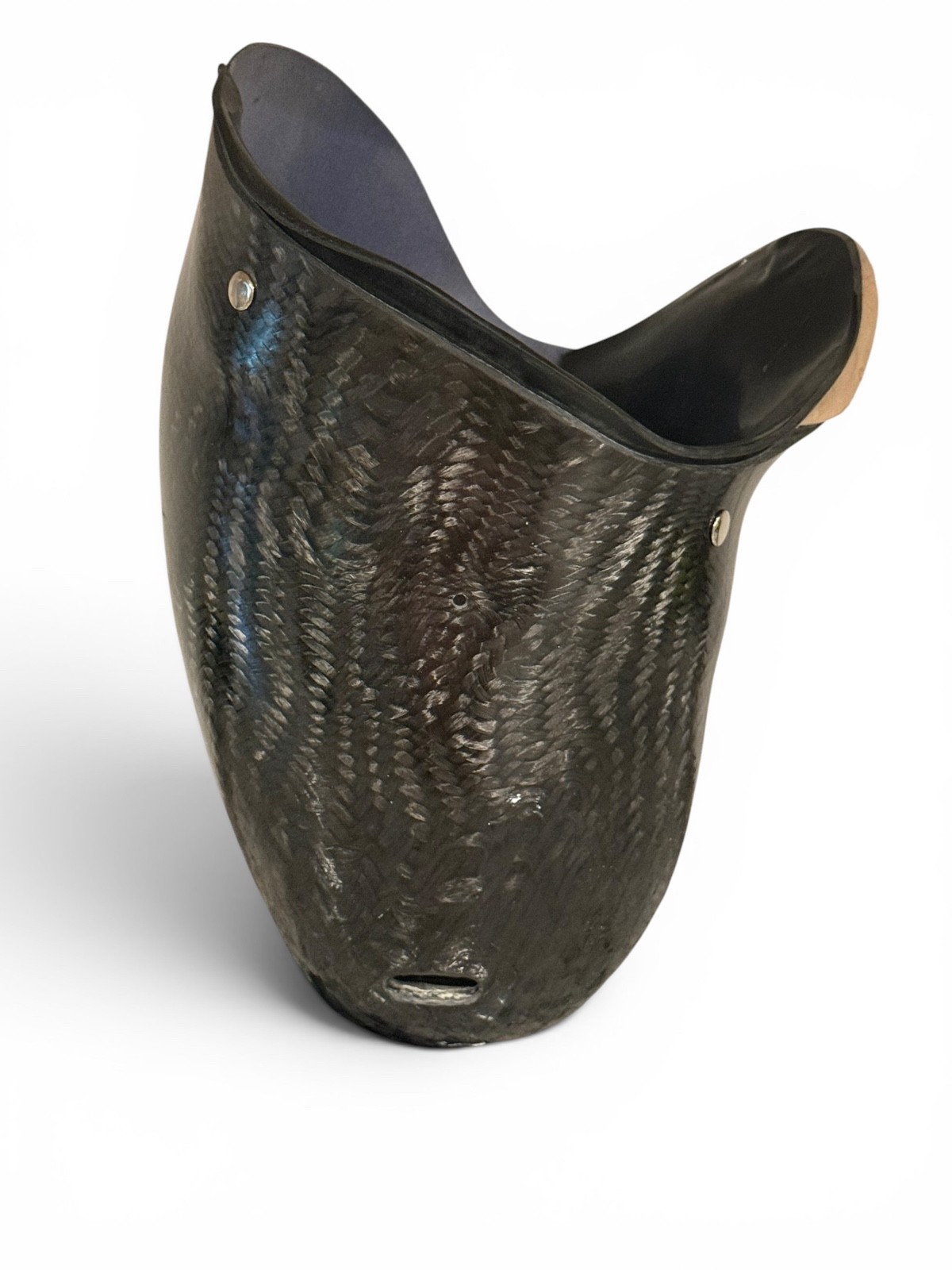 Right above knee prosthetic socket. Not for medical use.