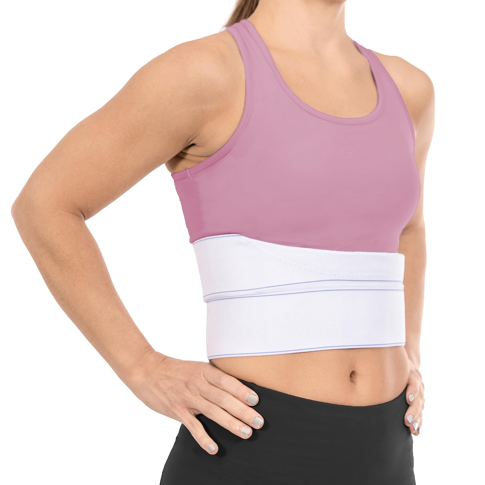 Broken Rib Brace for Cracked Ribs – Women’s Rib Cage Support Belt for Bruised…