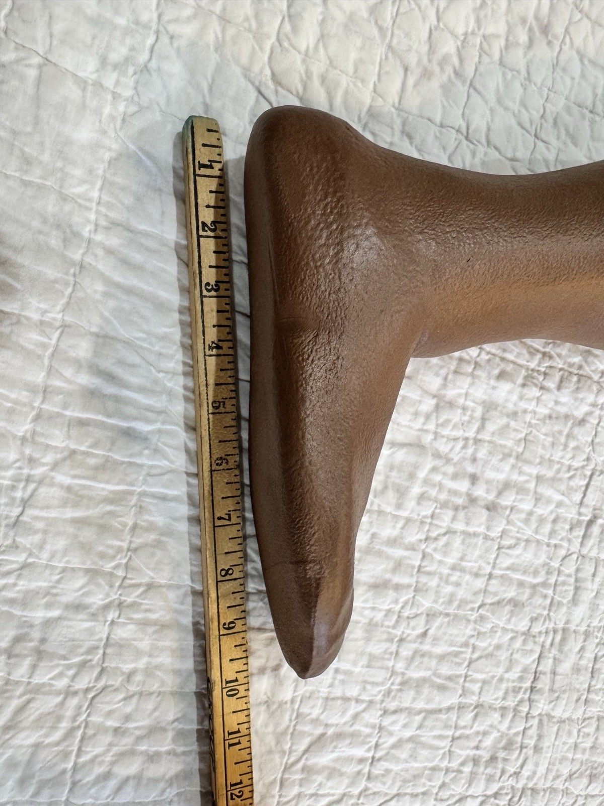 Vintage Prosthetic Leg Right Above Knee Melanated Dark Skin Rubber Carbon Fiber